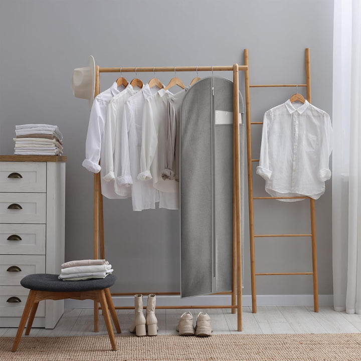 Nehéz kivitelű utazó ruhatartó táska átlátszó ablakkal és kiegészítő zsebekkel – 1+1 INGYEN