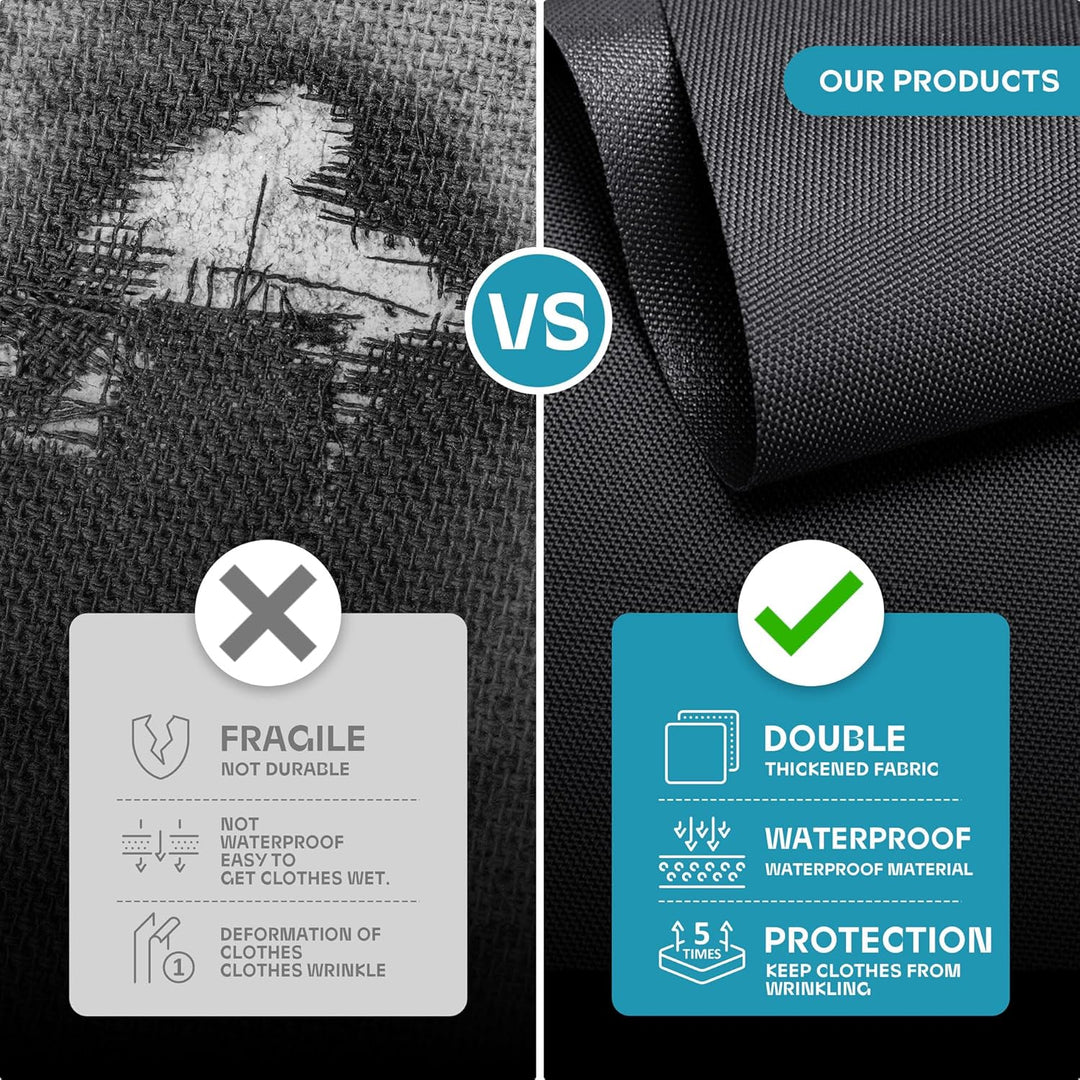 Nehéz kivitelű utazó ruhatartó táska átlátszó ablakkal és kiegészítő zsebekkel – 1+1 INGYEN