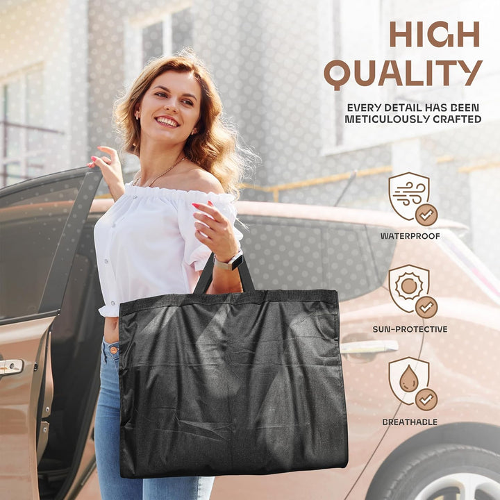 Nehéz kivitelű utazó ruhatartó táska átlátszó ablakkal és kiegészítő zsebekkel – 1+1 INGYEN