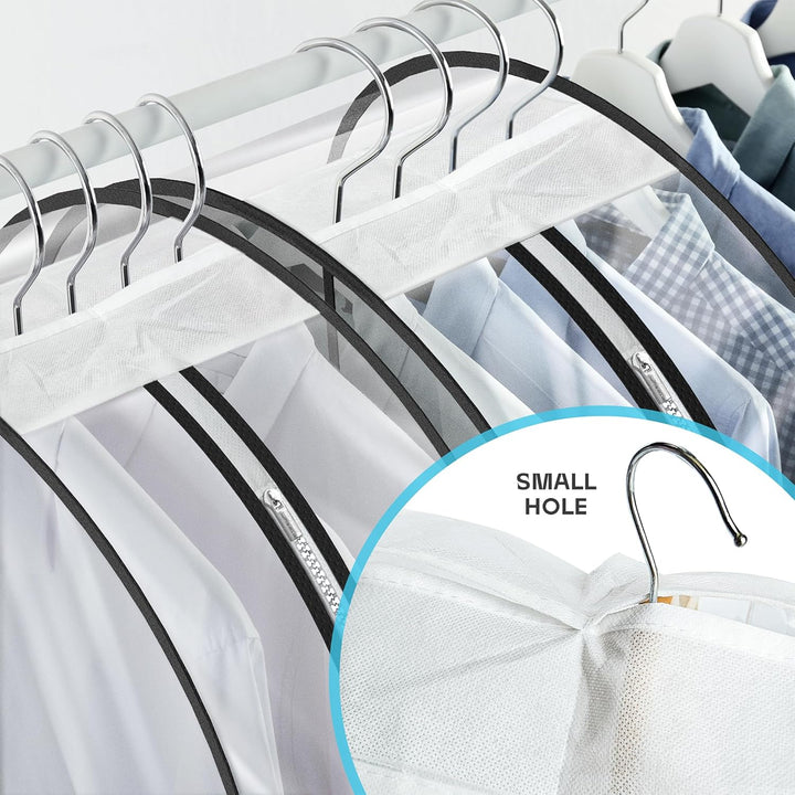 Nehéz kivitelű utazó ruhatartó táska átlátszó ablakkal és kiegészítő zsebekkel – 1+1 INGYEN