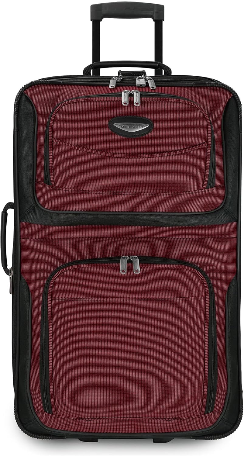 8 Darabból Álló Puha Héjú Bőrönd Készlet Csomagoló Kockákkal És TSA Zárral – TravelMax