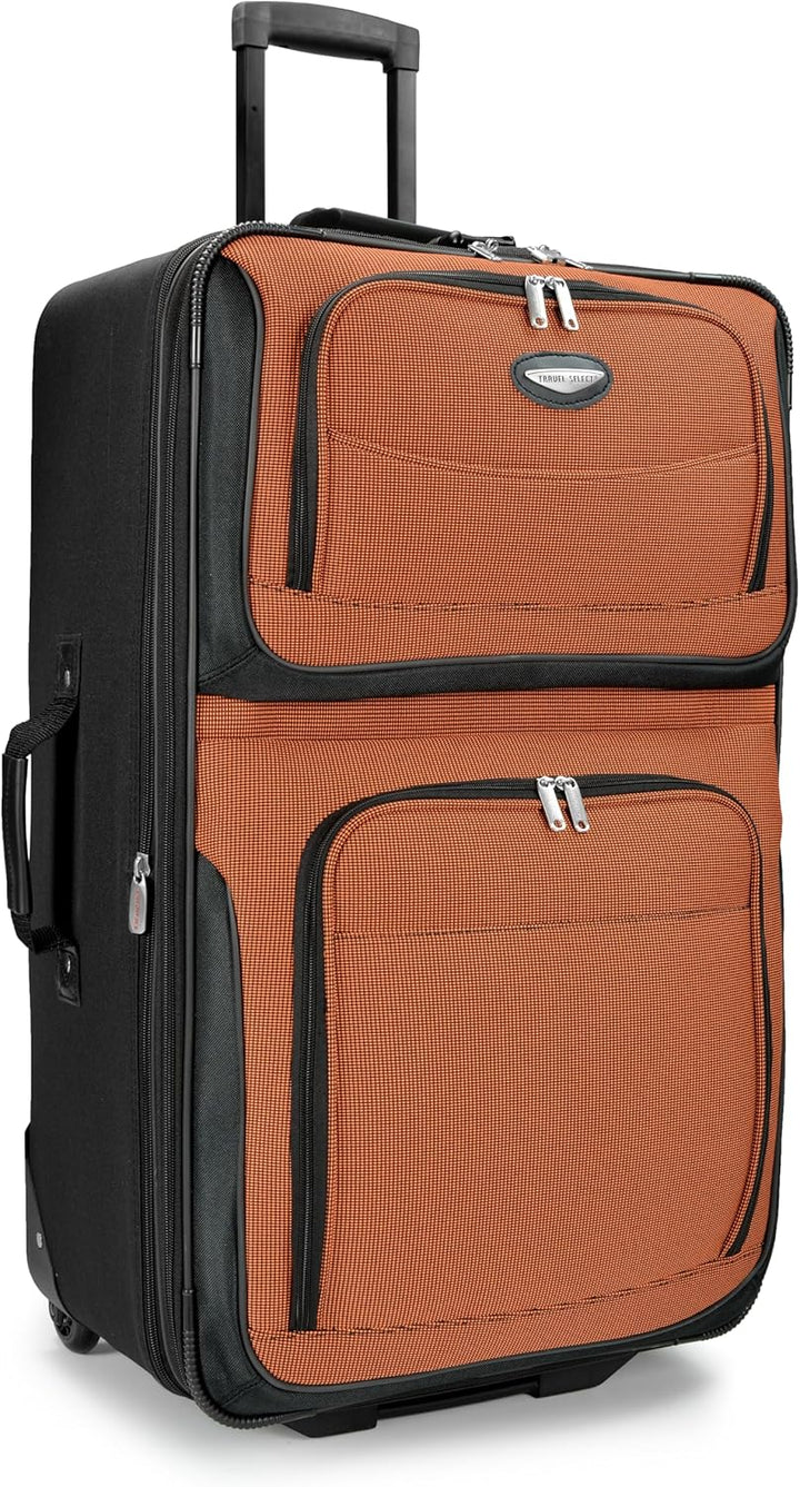 8 Darabból Álló Puha Héjú Bőrönd Készlet Csomagoló Kockákkal És TSA Zárral – TravelMax