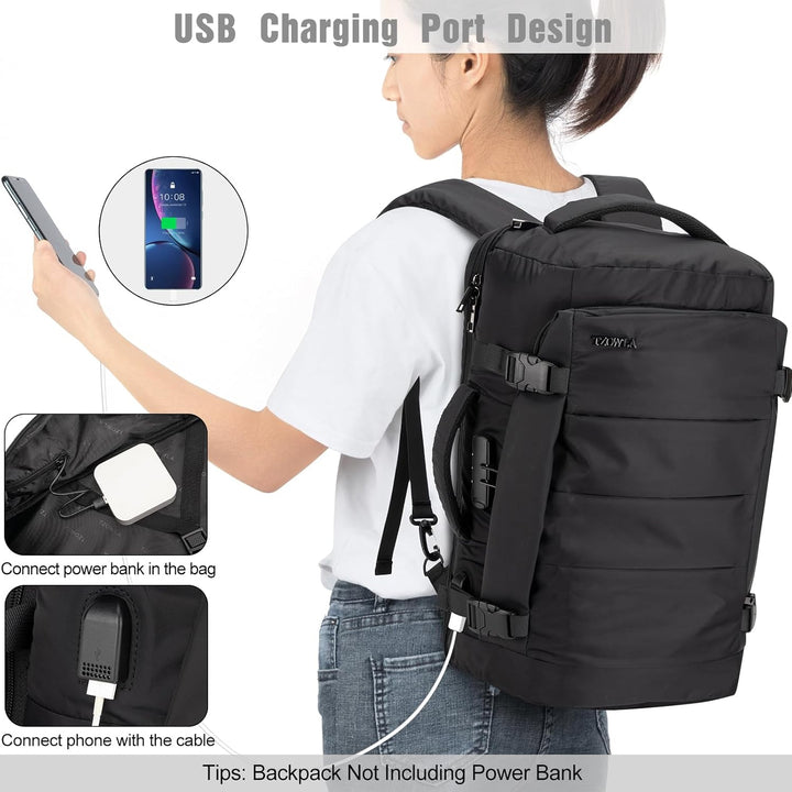 40L Vízhatlan Utazási Laptop Hátizsák USB Porttal és Lopásgátló Zárral – AeroPack