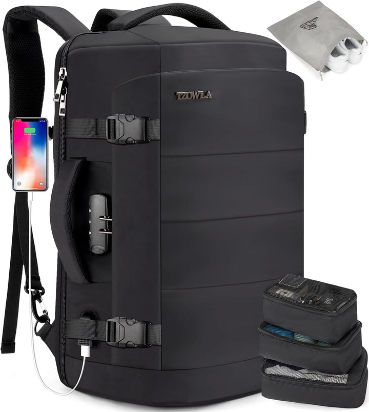 40L Vízhatlan Utazási Laptop Hátizsák USB Porttal és Lopásgátló Zárral – AeroPack