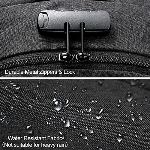 Extra nagy lopásgátló laptop és utazó hátizsák USB porttal – 30–50L