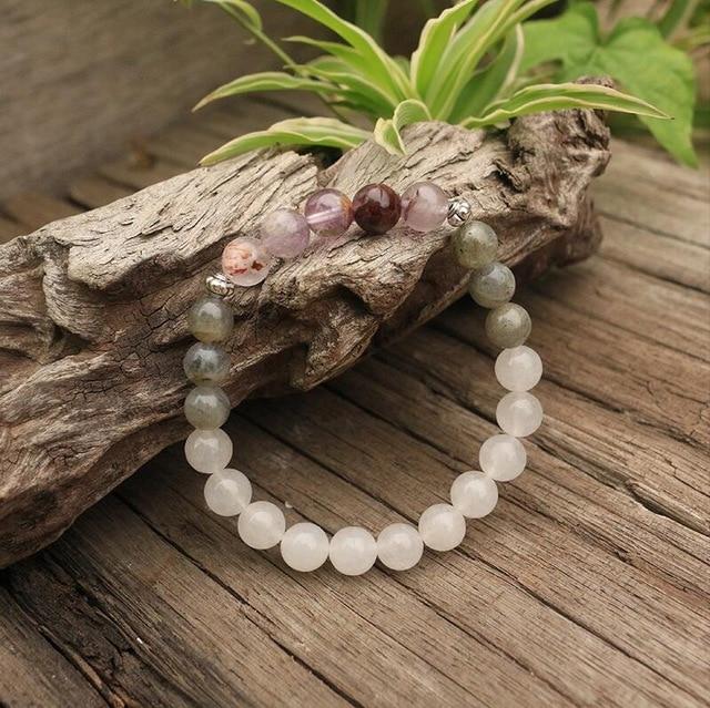 Labradorit, Jade és Ametiszt Mala - Seraphine