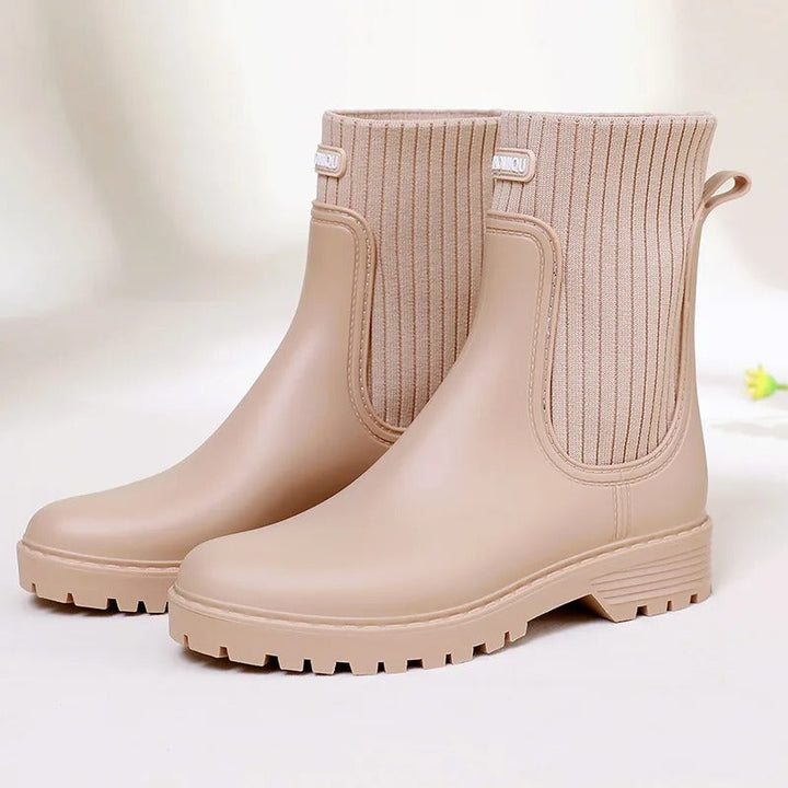 Kényelmes vízálló női esőcsizmák - Livia Rain Luxe