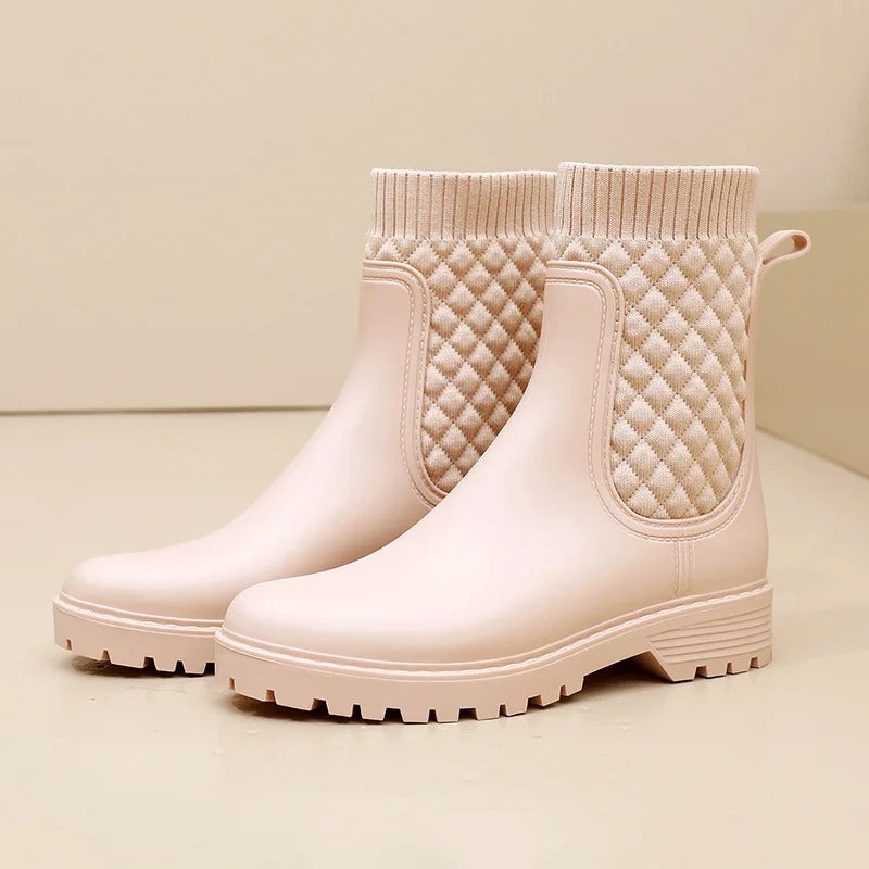 Kényelmes vízálló női esőcsizmák - Livia Rain Luxe