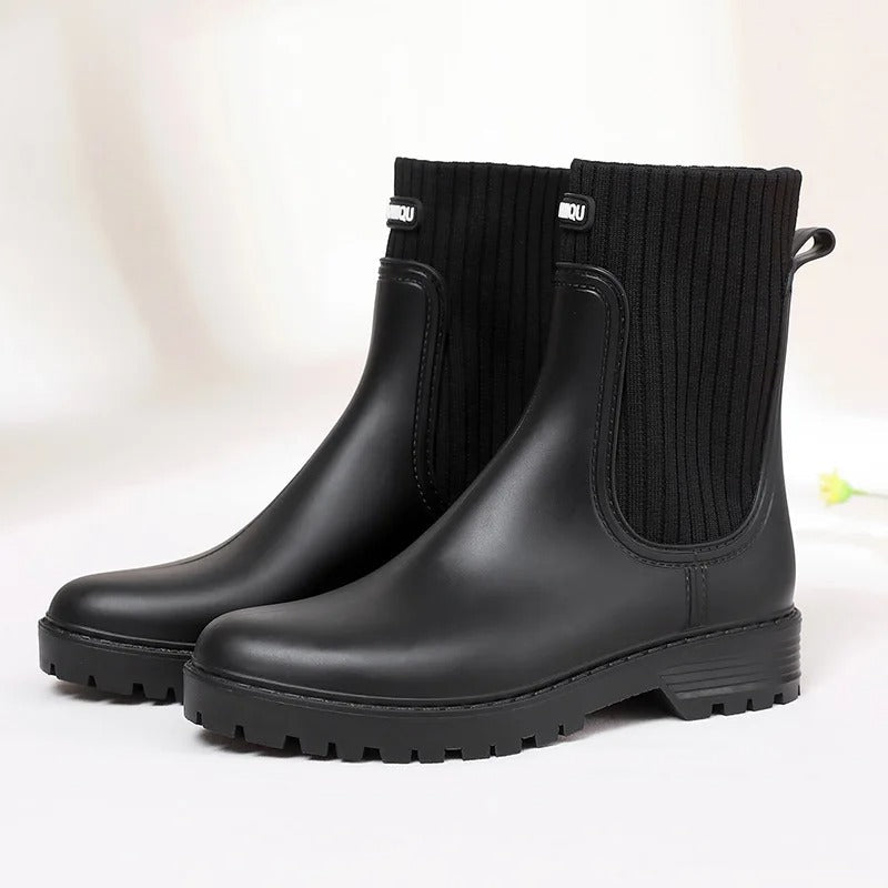 Kényelmes vízálló női esőcsizmák - Livia Rain Luxe