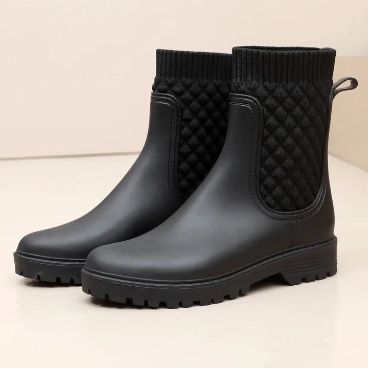 Kényelmes vízálló női esőcsizmák - Livia Rain Luxe