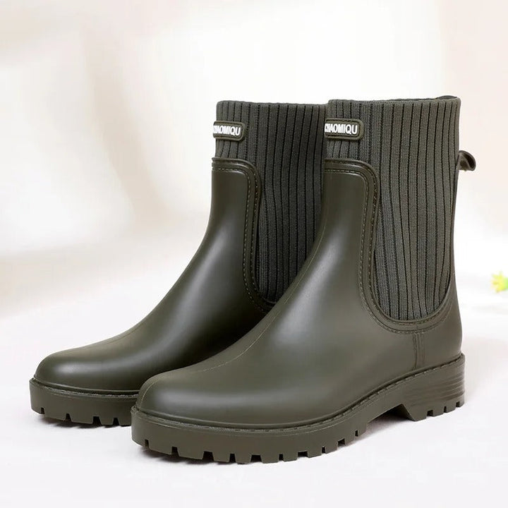 Kényelmes vízálló női esőcsizmák - Livia Rain Luxe