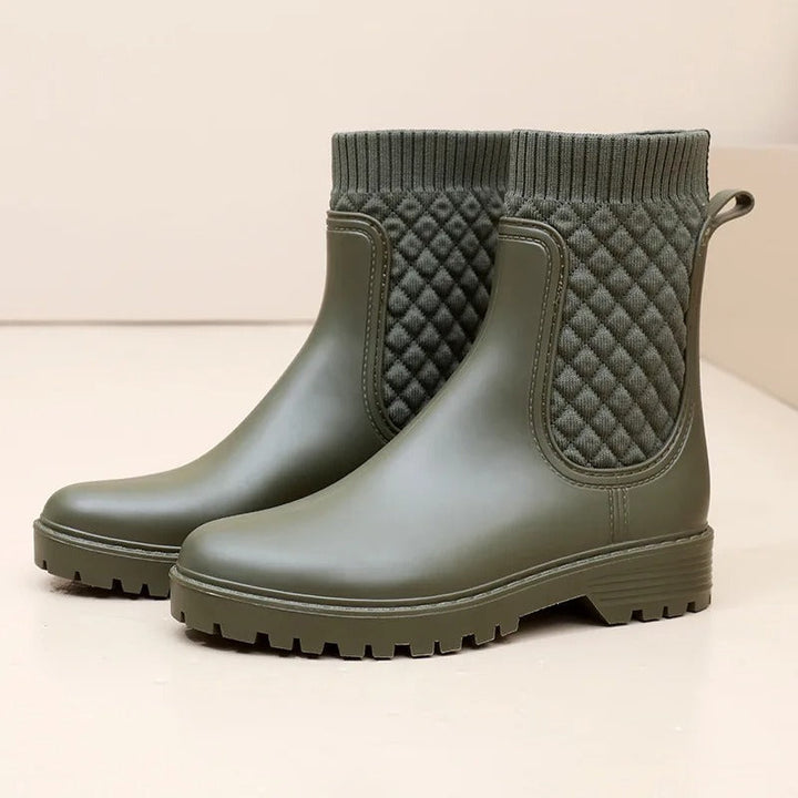 Kényelmes vízálló női esőcsizmák - Livia Rain Luxe