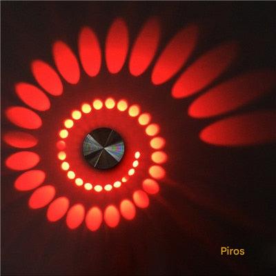 Modern LED Spirálizzó - LumoSpiral