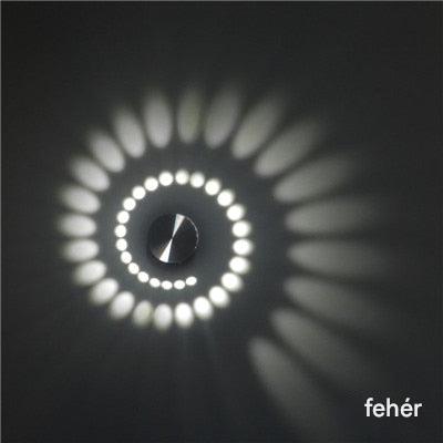 Modern LED Spirálizzó - LumoSpiral
