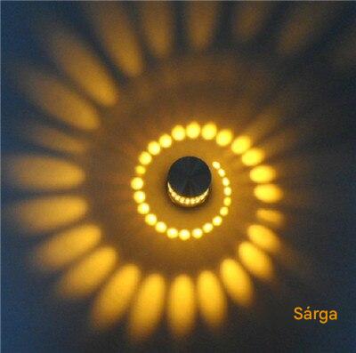 Modern LED Spirálizzó - LumoSpiral