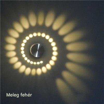 Modern LED Spirálizzó - LumoSpiral