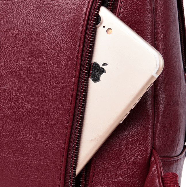 Prémium vízálló bőr hátizsák nőknek