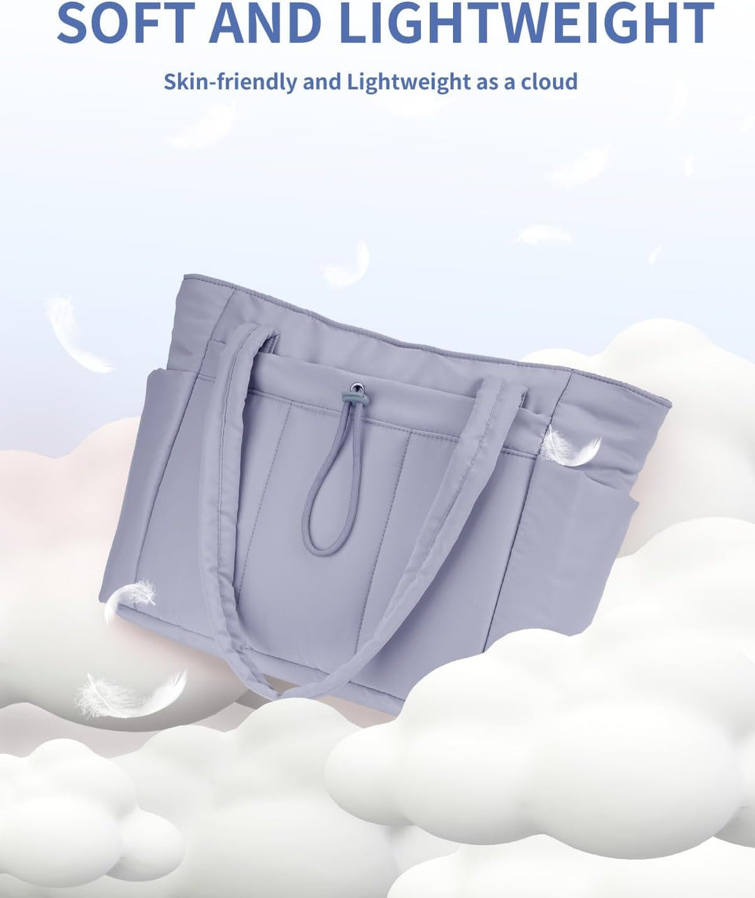 Varrt pufi táska pohártartóval és laptop rekesszel utazáshoz és munkához