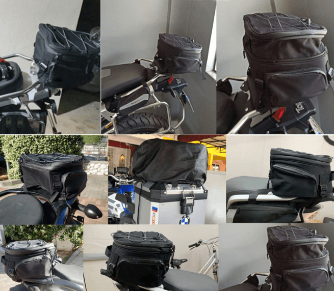 Vízálló motoros felszerelés táska több rekesszel