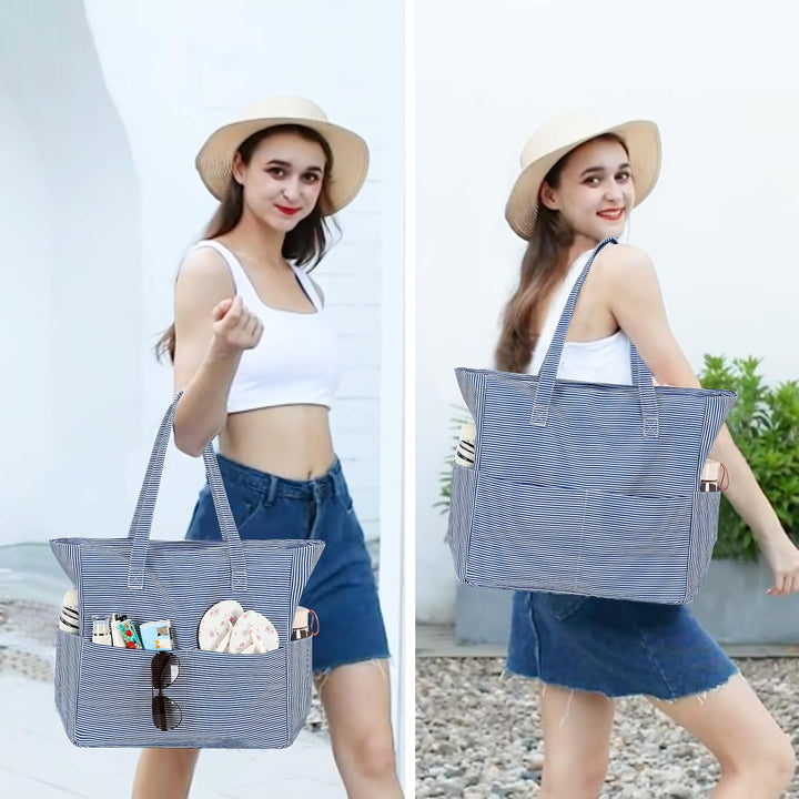 Extra nagy vízálló strandtáska nedves rekesszel – Vásárolj 1-et, és 1 ingyen van!