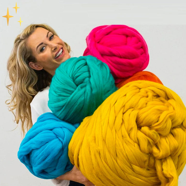 1000 grammos XXL Chunky Breigaren - LuxaWool