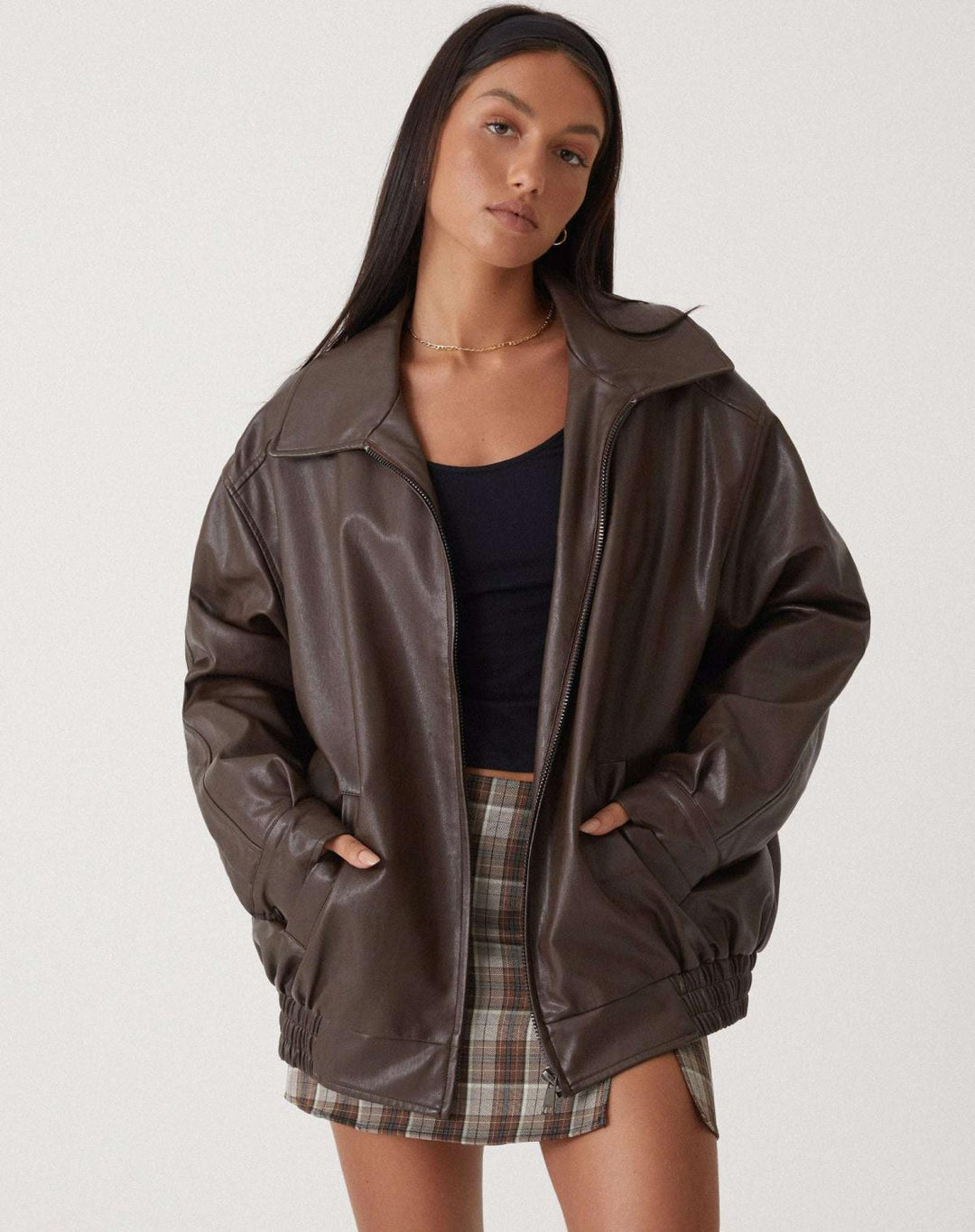 Oversized Los Leren Női Dzseki – Yara