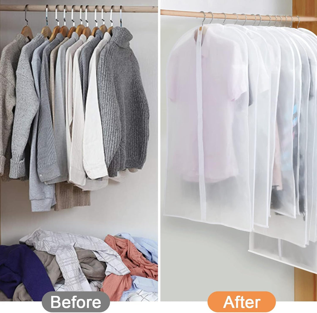 PEVA Ruhakötő Készlet – 12 db felfüggeszthető ruhazsák 3 méretben (Vásárolj 1-et, kapj 1-et INGYEN)