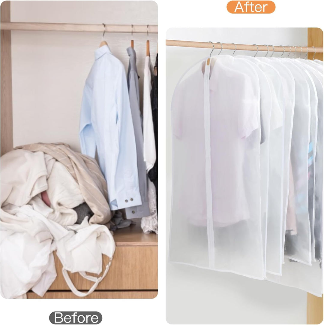 PEVA Ruhakötő Készlet – 12 db felfüggeszthető ruhazsák 3 méretben (Vásárolj 1-et, kapj 1-et INGYEN)